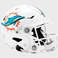 Helmets, Full Size Helmet: Miami Dolphins SpeedFlex Football Helmet