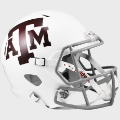 Helmets, Full Size Helmet: Texas A&M Aggies Speed Replica Football Helmet <i>White</i>