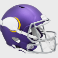 Helmets, Full Size Helmet: Minnesota Vikings Speed Replica Football Helmet <i>Tribute</i>