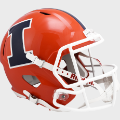 Helmets, Full Size Helmet: Illinois Fighting Illini Speed Football Helmet <i>Orange</i>