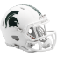 Michigan State Spartans NCAA Mini Speed Football Helmet <i>Matte White</i>