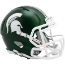 Michigan State Spartans NCAA Mini Speed Football Helmet <i>Satin Green</i>