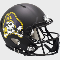 Helmets, Full Size Helmet: East Carolina Pirates Speed Football Helmet <i>Matte Black</i>