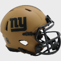 Helmets, Mini Helmets: New York Giants NFL Mini Speed Football Helmet <B>SALUTE TO SERVICE 2</B>