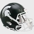 Helmets, Full Size Helmet: Michigan State Spartans Speed Football Helmet <i>Satin Green</i>