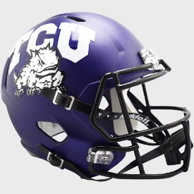 TCU Horned Frogs Speed Replica Football Helmet <B>Satin Purple</B>