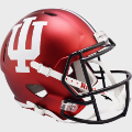 Helmets, Full Size Helmet: Indiana Hoosiers Speed Replica Football Helmet <i>Anodized Crimson</i>