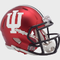 Helmets, Mini Helmets: Indiana Hoosiers NCAA Mini Speed Football Helmet <i>Anodized Crimson</i>