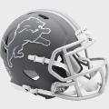 Helmets, Mini Helmets: Detroit Lions NFL Mini Speed Football Helmet <B>SLATE</B>