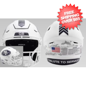 Atlanta Falcons NFL Mini Speed Football Helmet <B>SALUTE TO SERVICE 3</B>