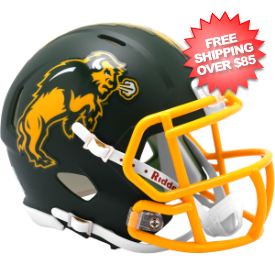 North Dakota State Bison NCAA Mini Speed Football Helmet <i>Flat Green</i>