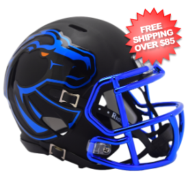 Boise State Broncos NCAA Mini Speed Football Helmet <b>Matte Black</b>