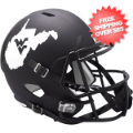 Helmets, Full Size Helmet: West Virginia Mountaineers Speed Replica Football Helmet <B>Coal Rush</B>