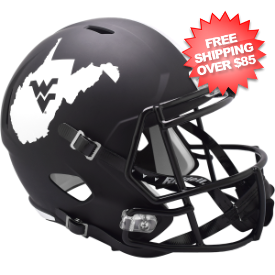 West Virginia Mountaineers Speed Replica Football Helmet <B>Coal Rush</B>