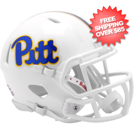 Pittsburgh Panthers NCAA Mini Speed Football Helmet <i>White</i>