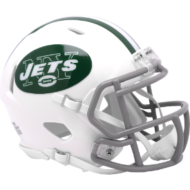 New York Jets NFL Mini Speed Football Helmet <i>2024 Alternate On-Field</i>