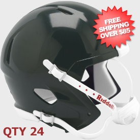 Bulk Mini Speed Football Helmet SHELL Dark Green Qty 24