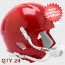 Bulk Mini Speed Football Helmet SHELL KC Red Qty 24