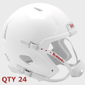 Helmets, Blank Mini Helmets: Bulk Mini Speed Football Helmet SHELL White Qty 24