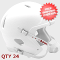 Helmets, Blank Mini Helmets: Bulk Mini Speed Football Helmet SHELL <B>Matte</B> White Qty 24