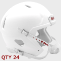 Helmets, Blank Mini Helmets: Bulk Mini Speed Football Helmet SHELL <B>Matte</B> White Qty 24