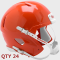 Helmets, Blank Mini Helmets: Bulk Mini Speed Football Helmet SHELL Orange Qty 24