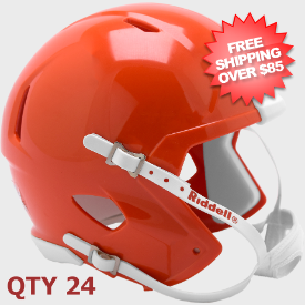 Bulk Mini Speed Football Helmet SHELL Orange Qty 24