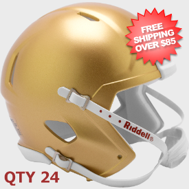 Bulk Mini Speed Football Helmet SHELL South Bend Gold Qty 24