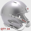 Helmets, Blank Mini Helmets: Bulk Mini Speed Football Helmet SHELL Silver Qty 24