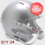 Bulk Mini Speed Football Helmet SHELL Silver Qty 24