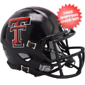 Helmets, Mini Helmets: Texas Tech Red Raiders NCAA Mini Speed Football Helmet <i>2024 Black</i>