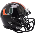 Helmets, Mini Helmets: Miami Hurricanes NCAA Mini Speed Football Helmet <i>Black</i>