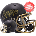 Helmets, Mini Helmets: Purdue Boilermakers NCAA Mini Chrome Speed Football Helmet <B>Script</B>