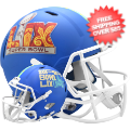 Helmets, Full Size Helmet: Super Bowl 59 Speed Helmet <B>Flat Royal Blue</B>