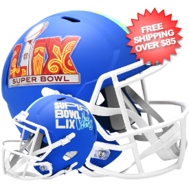 Super Bowl 59 Speed Replica Helmet <B>Flat Royal Blue</B>