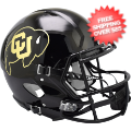 Helmets, Full Size Helmet: Colorado Buffaloes Speed Football Helmet <i>Matte Black</i>