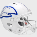 Helmets, Full Size Helmet: Kansas Jayhawks Speed Replica Football Helmet <i>White</i>