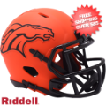 Helmets, Mini Helmets: Denver Broncos NFL Mini Speed Football Helmet <B>RAVE</B>