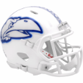 Helmets, Mini Helmets: Kansas Jayhawks NCAA Mini Speed Football Helmet <i>White</i>