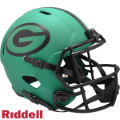 Helmets, Full Size Helmet: Green Bay Packers Speed Replica Football Helmet <B>RAVE</B>