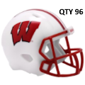 Helmets, Pocket Pro Helmets: Wisconsin Badgers Speed Pocket Pro QTY 96