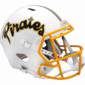 Helmets, Full Size Helmet: East Carolina Pirates Speed Replica Football Helmet <B>Matte White</B>