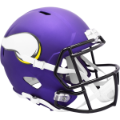 Helmets, Full Size Helmet: Minnesota Vikings Speed Replica Football Helmet <I>Satin Purple</I>