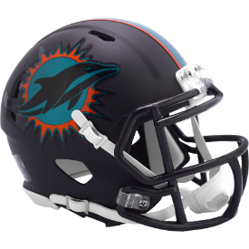Miami Dolphins NFL Mini Speed Football Helmet <B>2025 Rivalries</B>