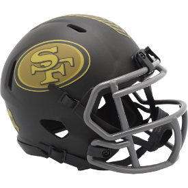 San Francisco 49ers NFL Mini Speed Football Helmet <B>SALUTE TO SERVICE 4 SALE</B>