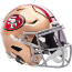 San Francisco 49ers Mid Sized SpeedFlex Helmet