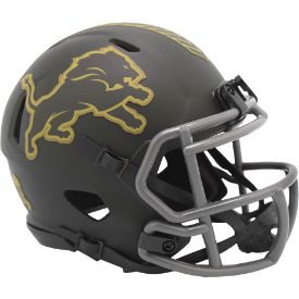 Detroit Lions NFL Mini Speed Football Helmet <B>SALUTE TO SERVICE 4 SALE</B>