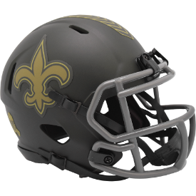 New Orleans Saints NFL Mini Speed Football Helmet <B>SALUTE TO SERVICE 4 SALE</B>