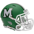 Helmets, Mini Helmets: Marshall Thundering Herd NCAA Mini Speed Football Helmet <b>Flat Green</b>