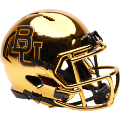 Helmets, Mini Helmets: Baylor Bears NCAA Mini Speed Football Helmet <B>Chrome<B>